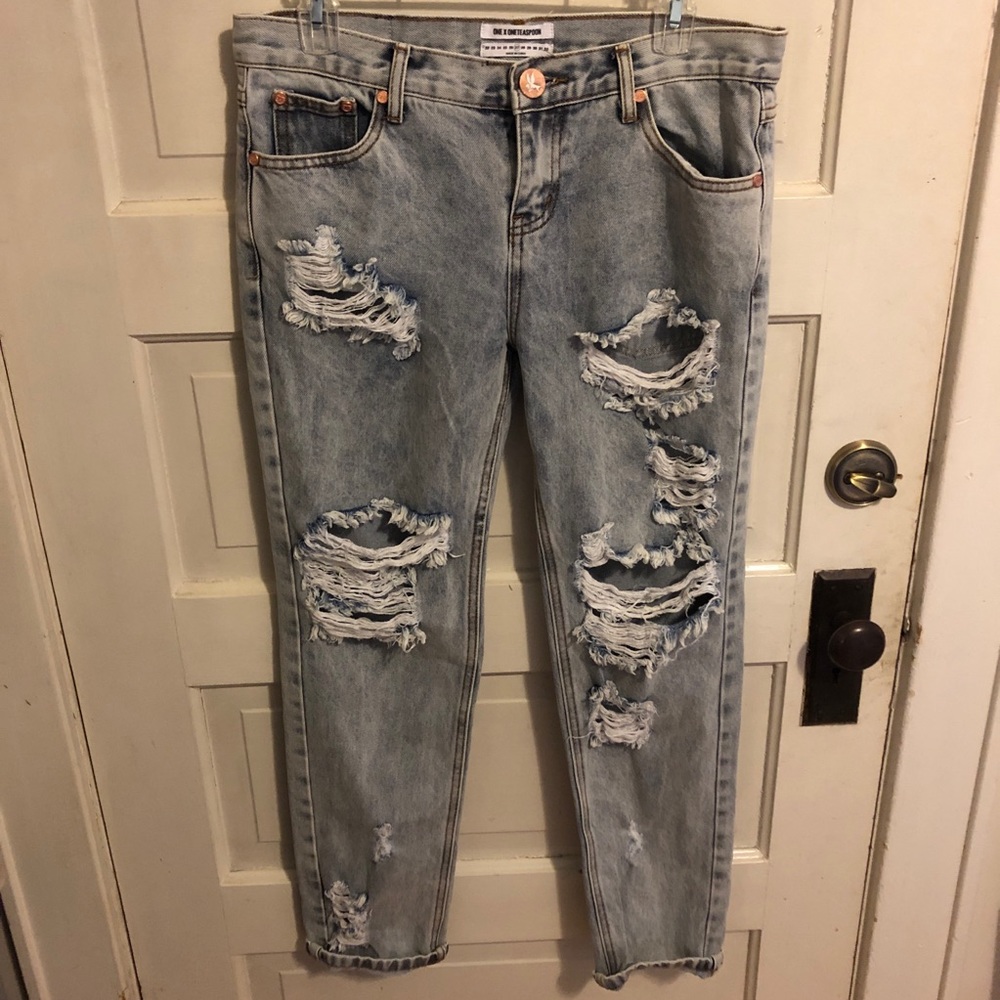 One Teaspoon Awesome Baggies Distressed